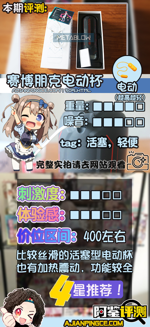 METABLOW-E300电动飞机杯评测，赛博朋克，科技狠活，阿鉴助理亲自下海！