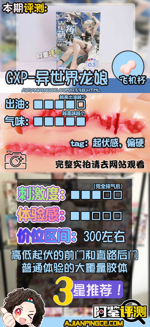 GXP—“异世界 龙娘”评测！1.4kg！飞机杯中的“超大杯”！到底算半身还是算名器？