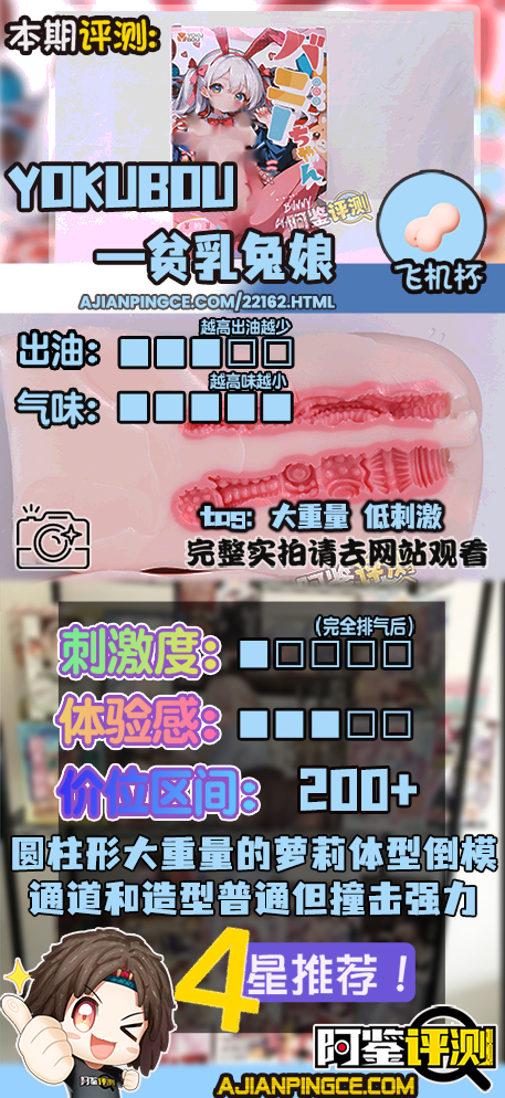 YOKUBOU——“贫乳兔娘”评测！通道体验很弱但重量拉满，方正小身体类别的高配版本！